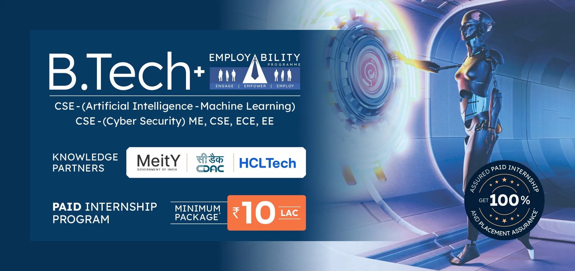 B. Tech admissions open at VGI