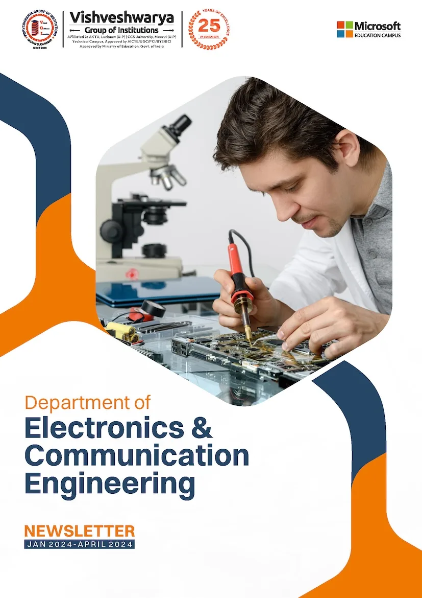 Cover of the VGI B. Tech. EC/EE newsletter, May 2024